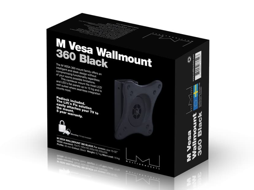 Multibrackets VESA Wallmount 360 15–40"