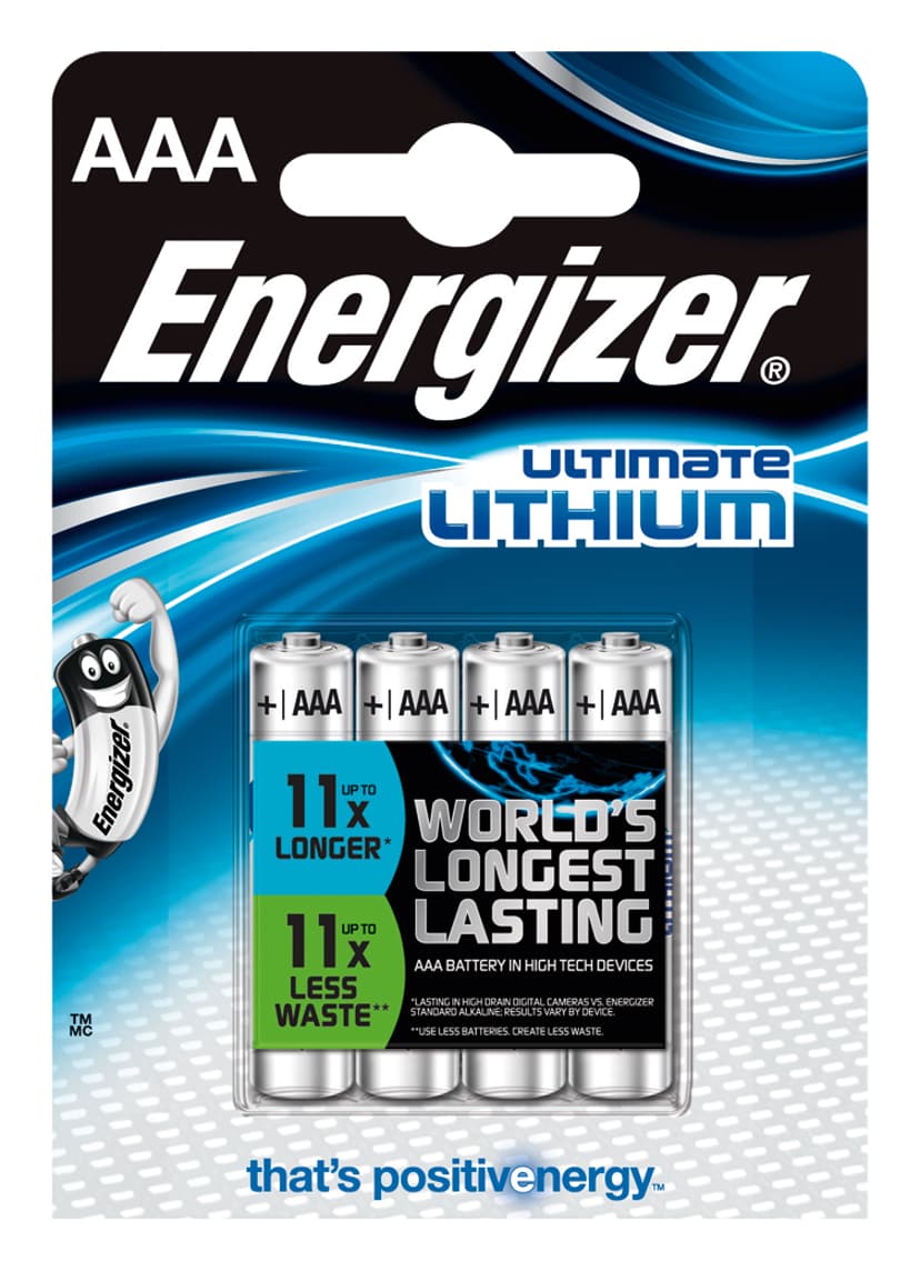 Energizer Battery Ultimate Lithium AAA/LR03 4-Pack