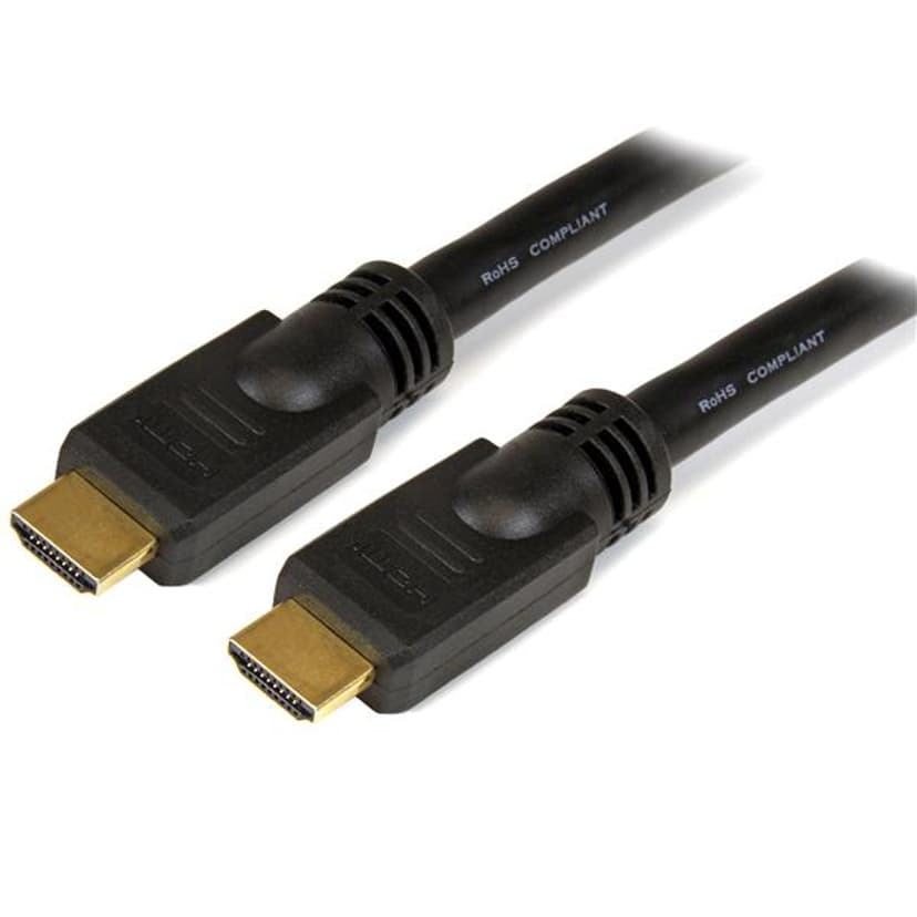 Startech 15m High Speed HDMI Cable Ultra HD 4k x 2k HDMI Cable M/M 15m HDMI-tyyppi A (vakio) Musta