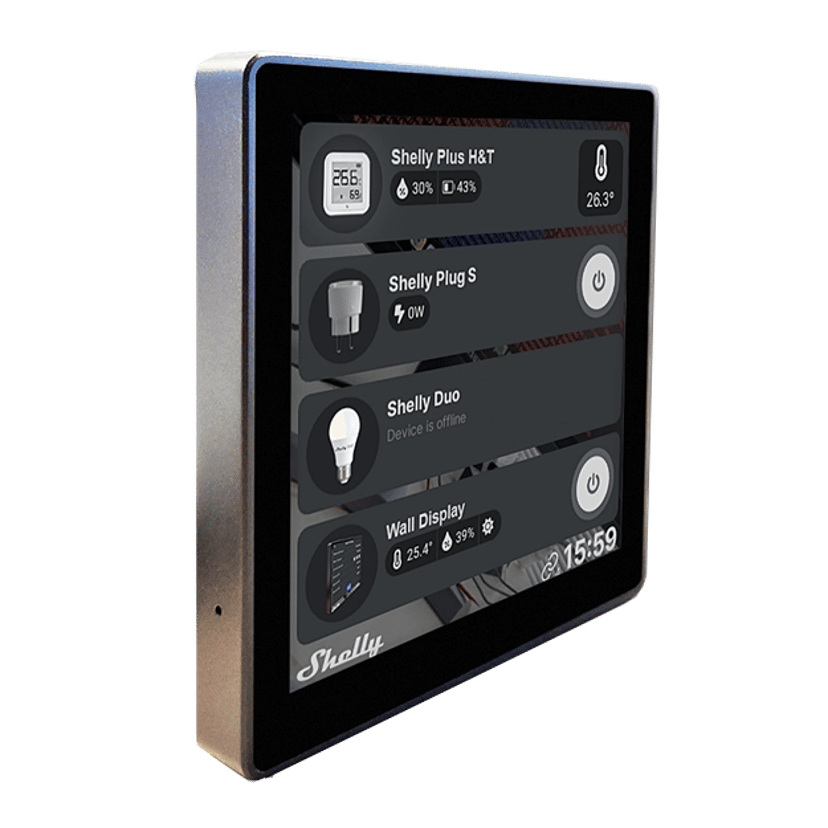 Shelly Wall Display Touch Panel 4"