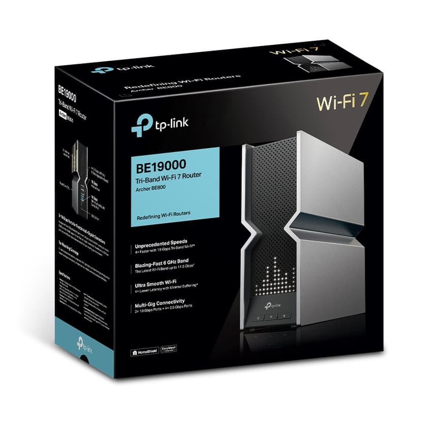 TP-Link Archer BE800 WiFi 7 Tri-Band Wireless Router