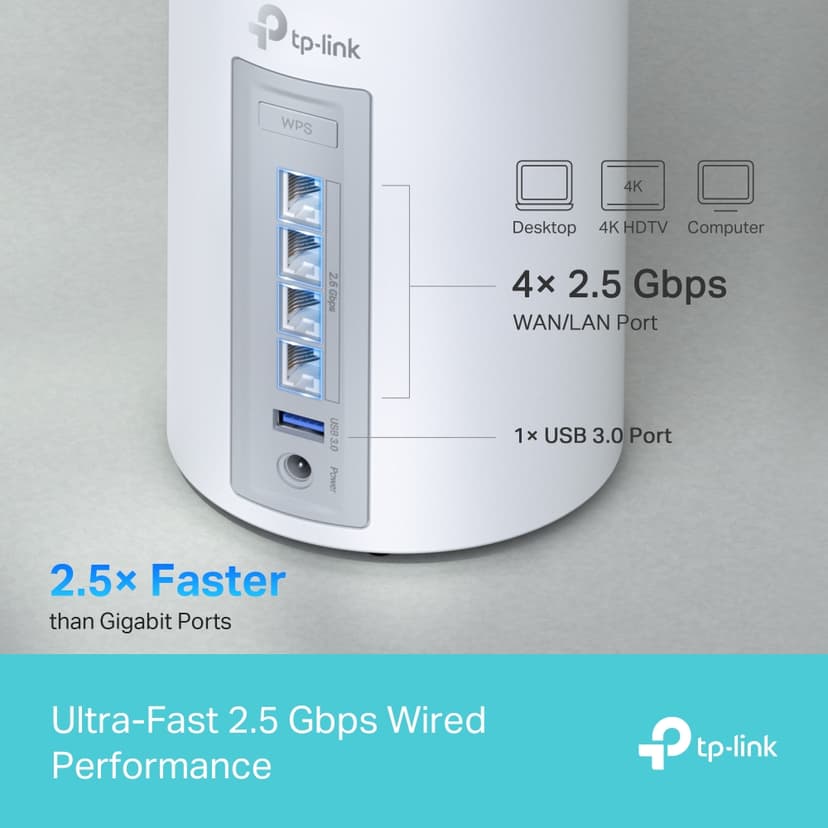 TP-Link Deco BE65 WiFi 7 Mesh System 1-Pack