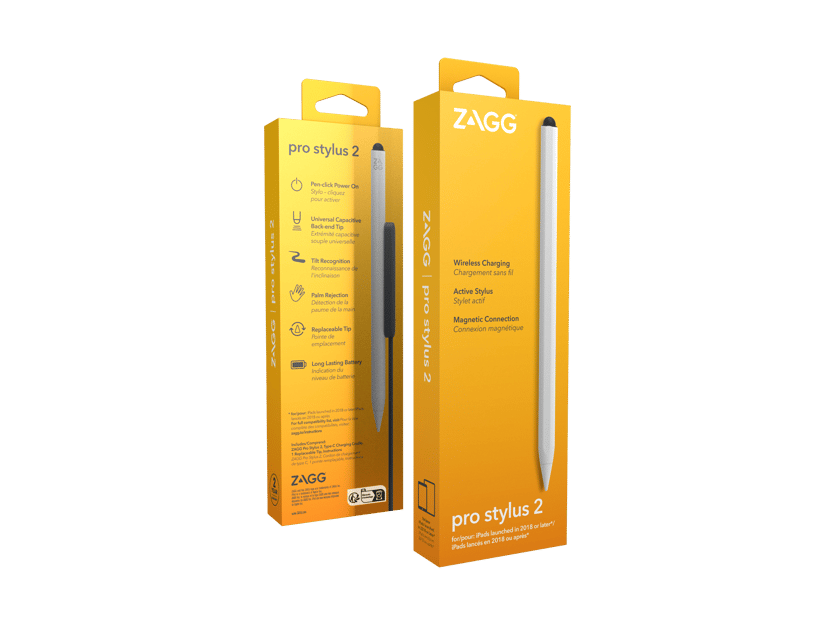 Zagg ZAGG Pro Stylus 2-Universal Stylus-White- Wirelessly charged