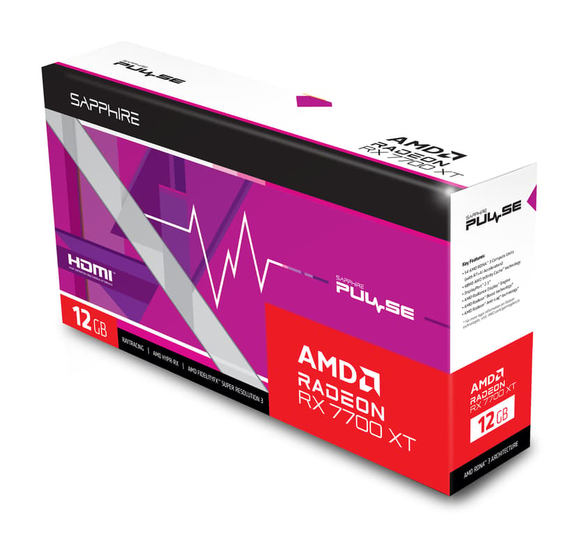 Sapphire Pulse AMD Radeon RX 7700 XT 12GB
