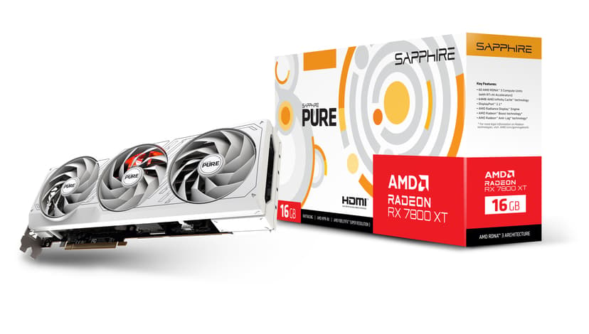Sapphire Pure AMD Radeon RX 7800 XT 16GB