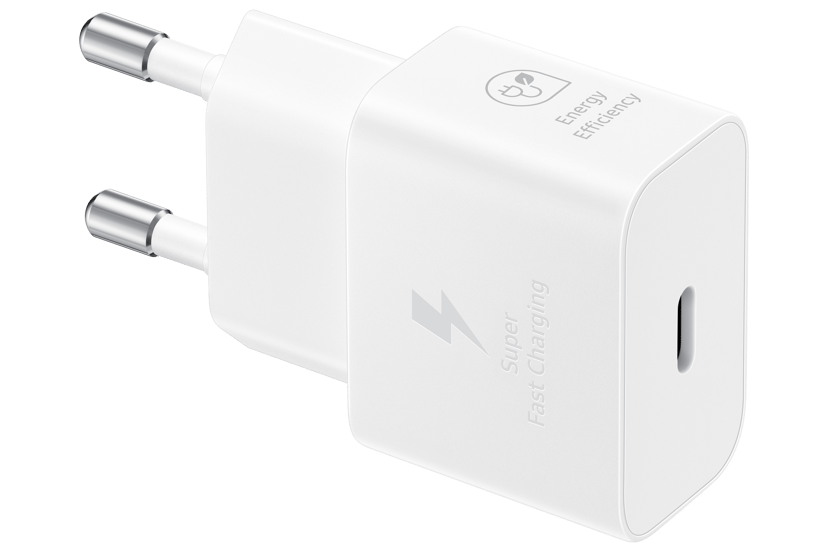Samsung EP-T2510 Power Adapter 25W + USB-C Cable Valkoinen 1m