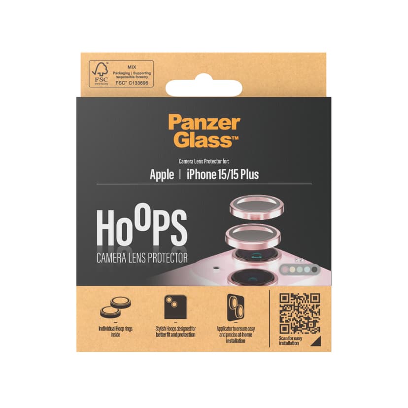 Panzerglass Hoops Lens Protector iPhone 15/15 Plus Apple - iPhone 15,
Apple - iPhone 15 Plus