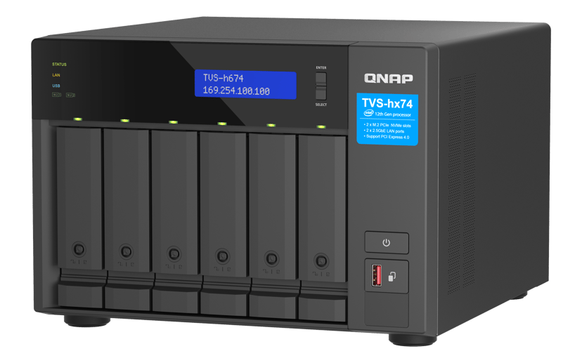 QNAP QNAP TVS-H674T-I5-32G NAS- ja tallennuspalvelimet Tower Ethernet LAN Musta i5-12400
