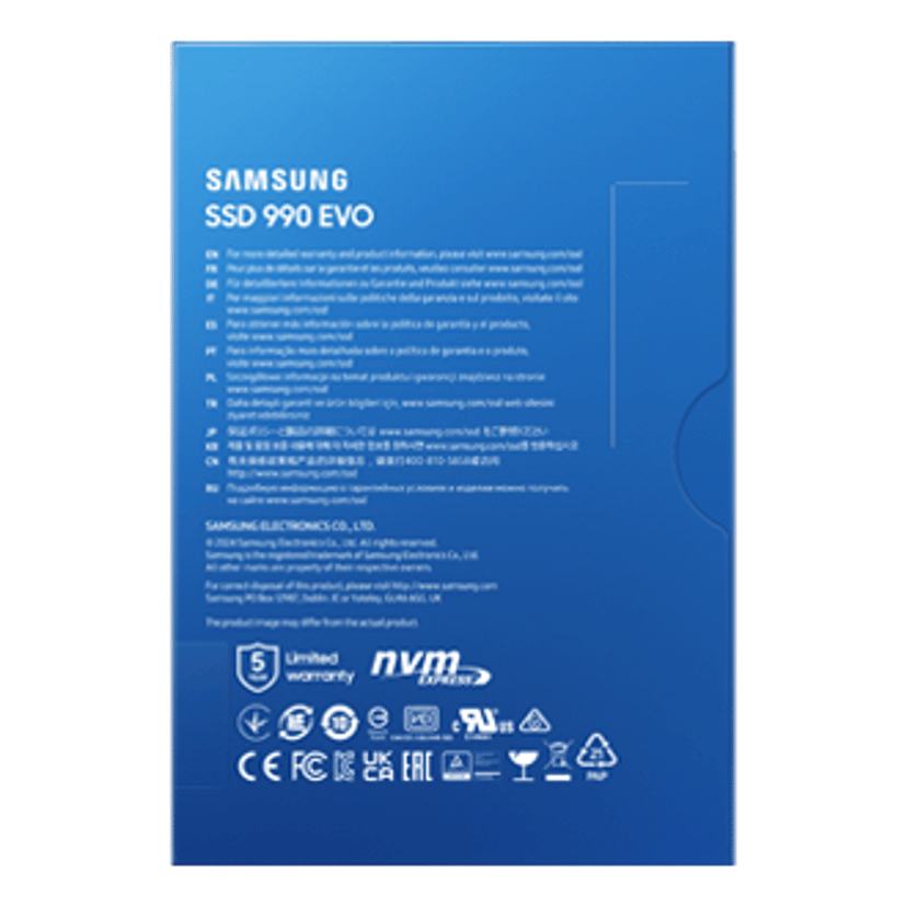 Samsung 990 EVO 1TB SSD M.2 PCIe 4.0