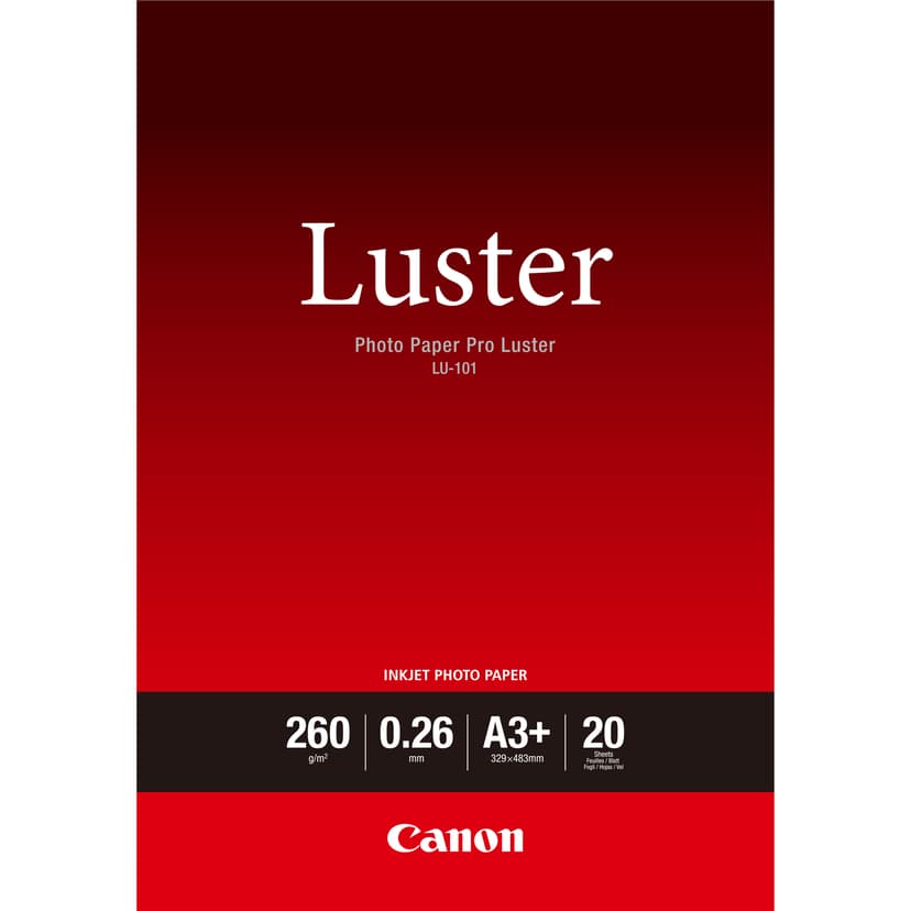 Canon Paper Photo Luster A3+ LU-101 20 Sheets 260g