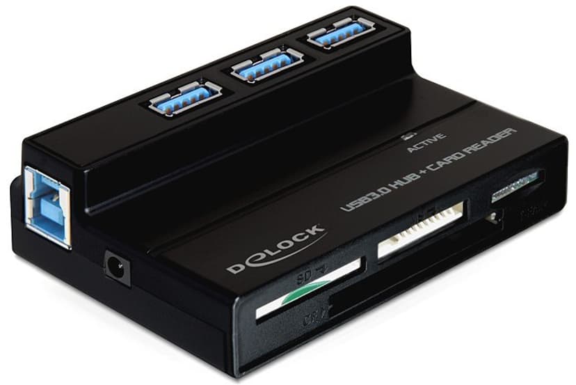 Delock USB 3.0 Card Reader All In 1 + 3 Port USB 3.0 Hub