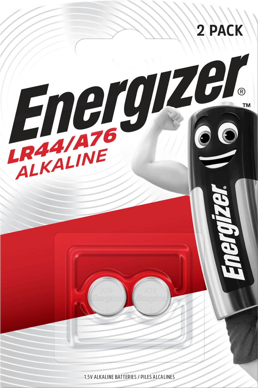 Energizer Battery Alkaline LR44/A76 1.5V 2-Pack