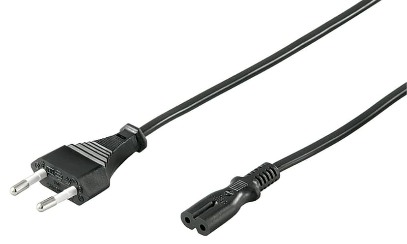 Microconnect Power Cord Notebook 3m C7 liitin Musta