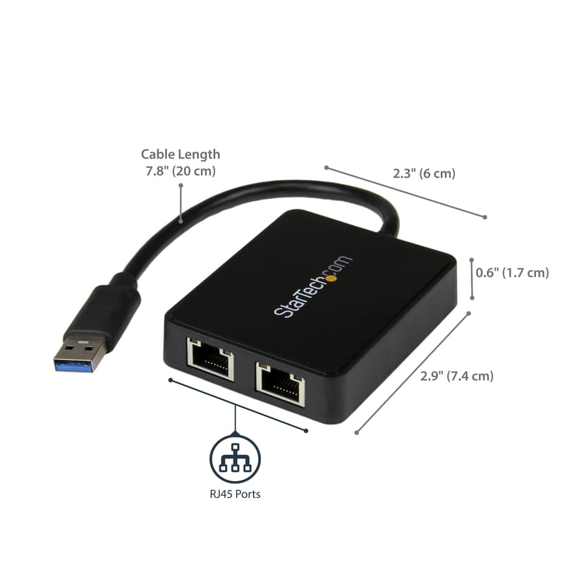 Startech USB 3.0 Dual Gigabit Ethernet Adapter