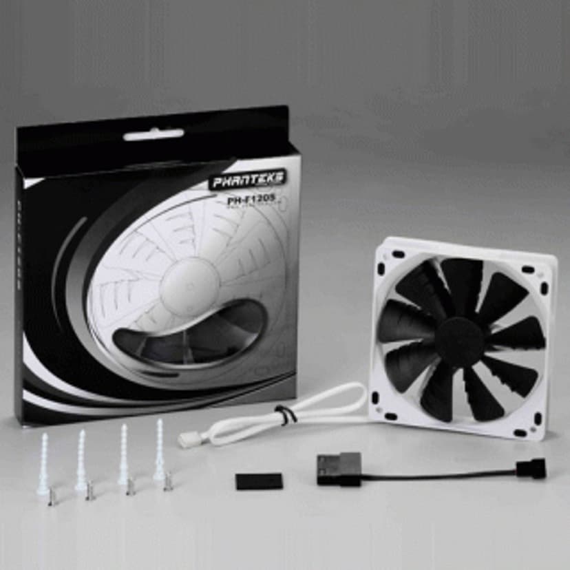 Phanteks Ph-F120s-BK Premium Case Fan - White/Black 120mm