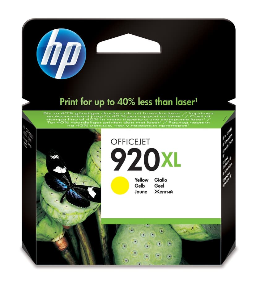 HP Muste Keltainen No.920XL - OfficeJet 6500