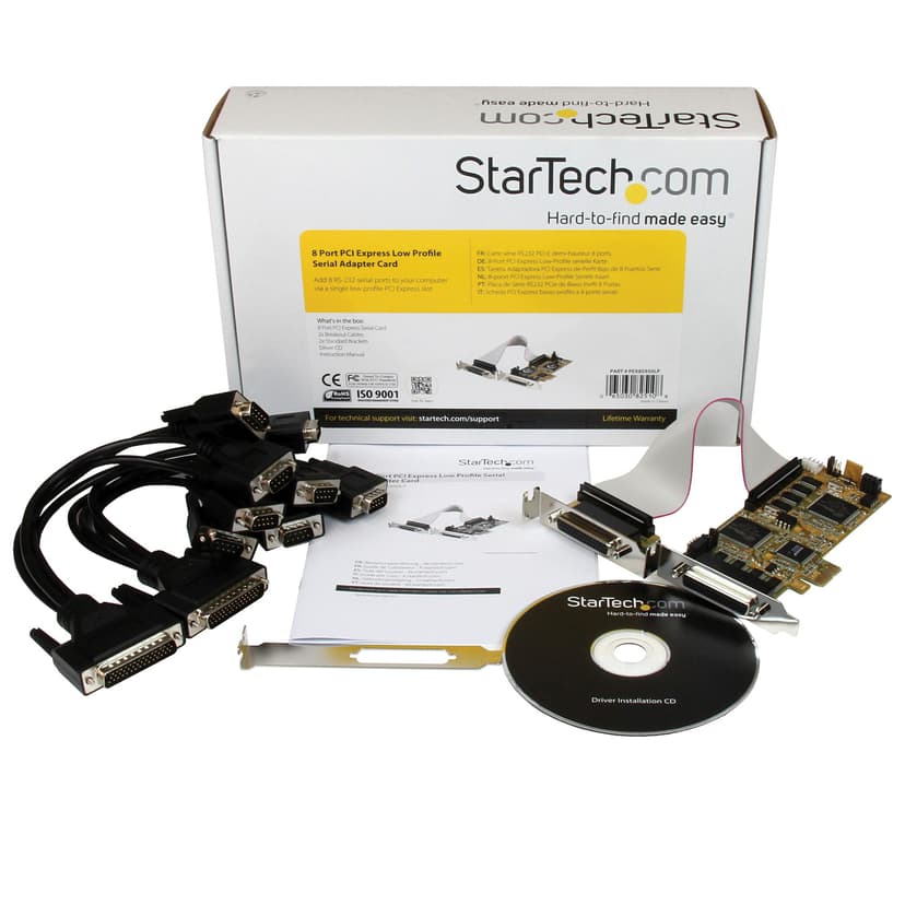 Startech 8 Port PCI Express Low Profile Serial Adapter Card