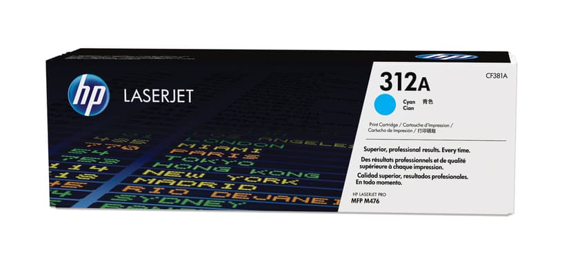 HP Värikasetti Syaani 312A 2.7K - CF381A