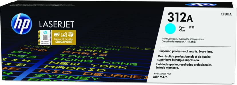 HP Värikasetti Syaani 312A 2.7K - CF381A