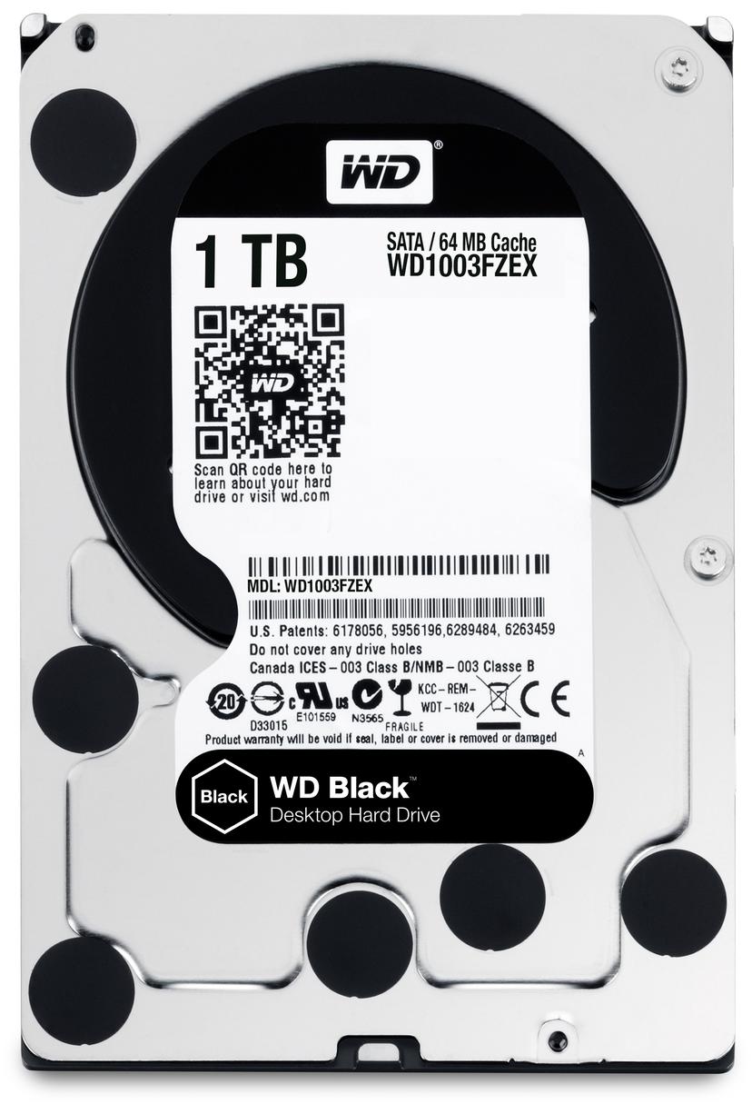 WD Black 3.5" 7200r/min Serial ATA III 1000GB HDD