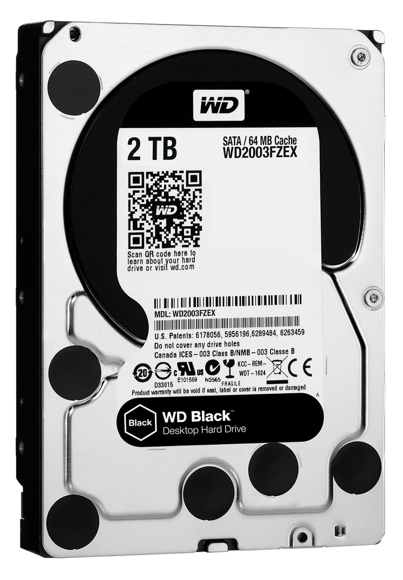 WD Black 3.5" 7200r/min Serial ATA III 2000GB HDD