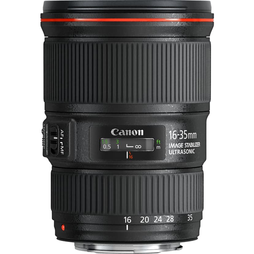Canon EF laajakulmaobjektiivi zoomilla