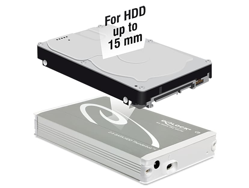 Delock 2.5? External Enclosure SATA HDD > Thunderbolt
