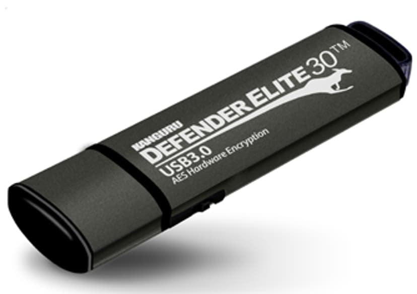 Kanguru Defender Elite30 Secure 64GB USB A-tyyppi Musta