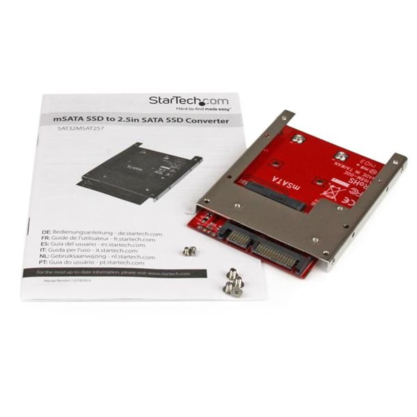 Startech .com mSATA SSD to 2.5in SATA Adapter Converter