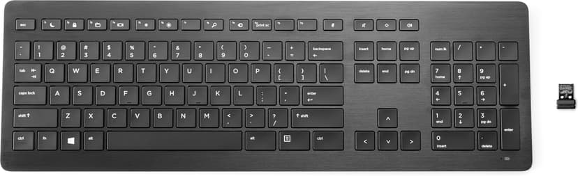 HP Wireless Premium Keyboard Langaton Pohjoismainen