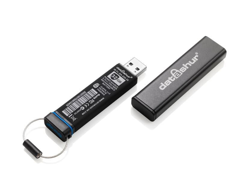 Istorage datAshur 4GB 4GB USB A-tyyppi Musta