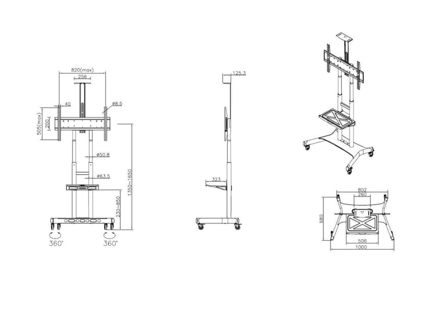 Multibrackets M Public Floorstand Basic 180