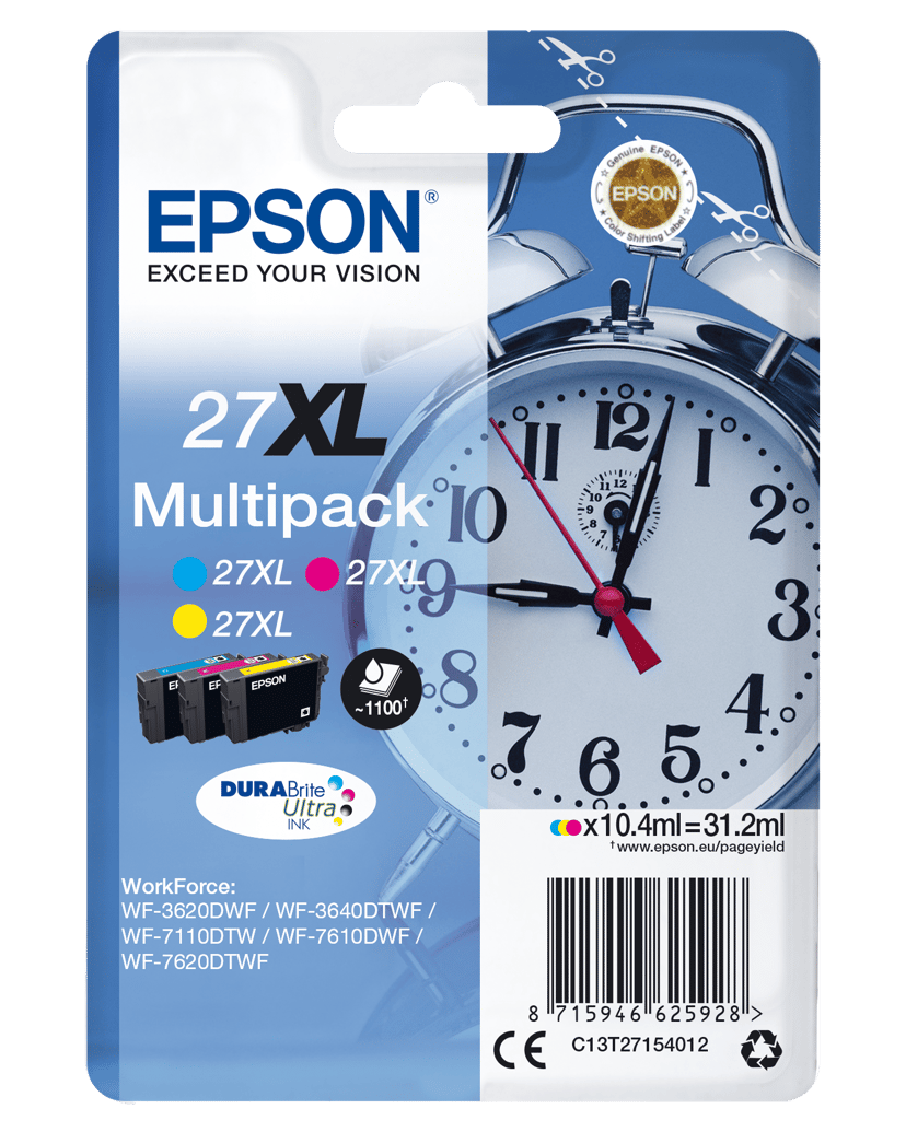 Epson Muste Monipakkaus 27Xl (C/M/Y) Blister #Köp