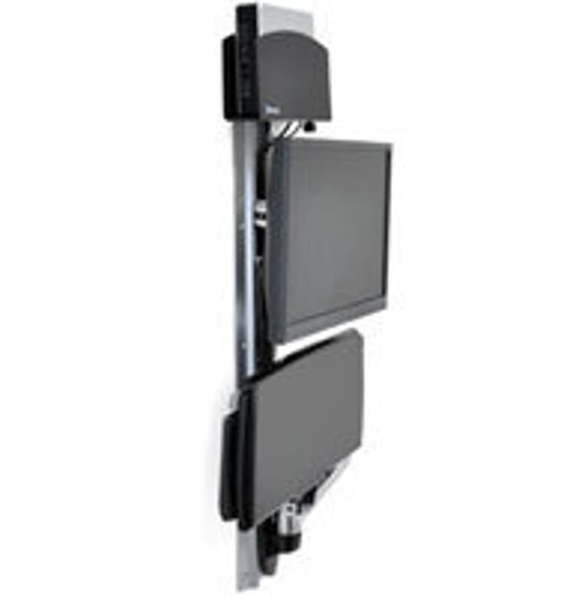 Ergotron Lx Wall Mount System With Small CPU Holder