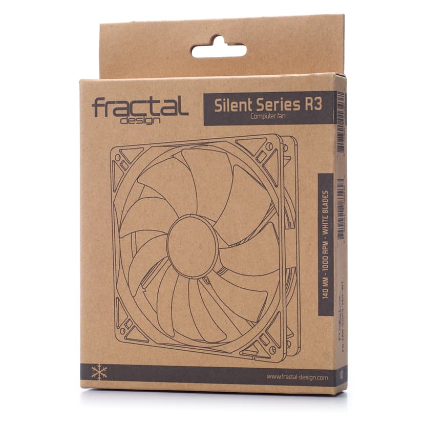 Fractal Design Silent Series R3 Tuuletin Musta, Valkoinen