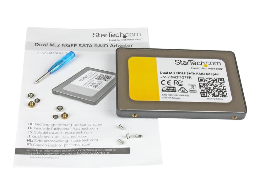 Startech Dual M.2 SSD TO 2.5" SATA 7MM