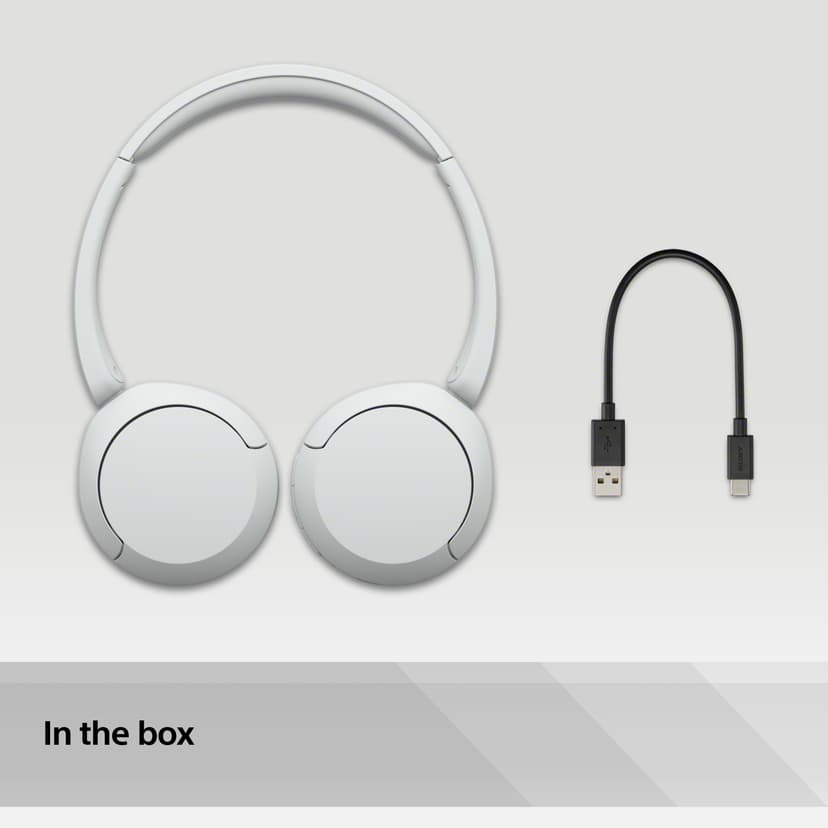 Sony Sony WH-CH520 Kuulokkeet Langaton Pääpanta Puhelut/Musiikki USB Type-C Bluetooth Valkoinen