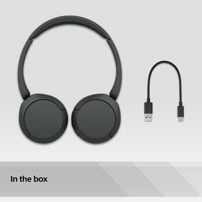 Sony Sony WH-CH520 Kuulokkeet Langaton Pääpanta Puhelut/Musiikki USB Type-C Bluetooth musta Musta