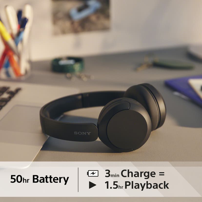 Sony Sony WH-CH520 Kuulokkeet Langaton Pääpanta Puhelut/Musiikki USB Type-C Bluetooth musta