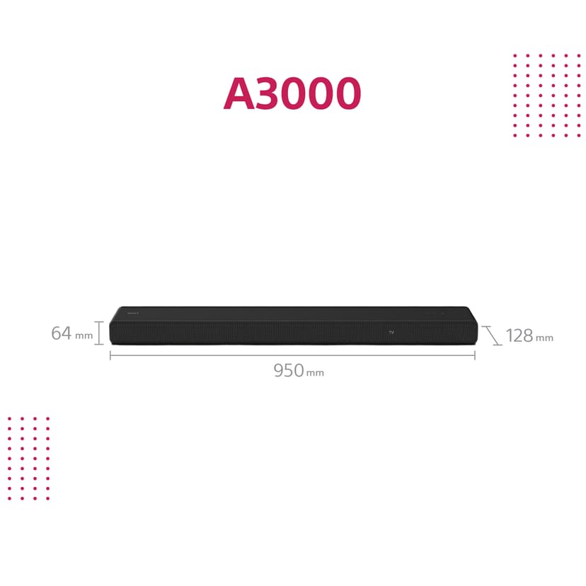 Sony HT-A3000 3.1 Soundbar
