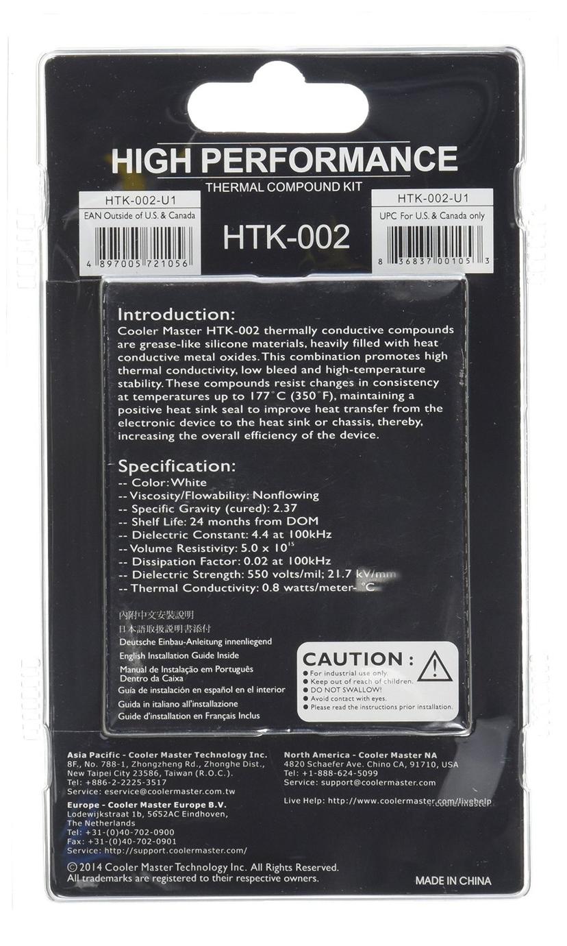 Cooler Master High Performance Thermal Paste - HTK-002-U1