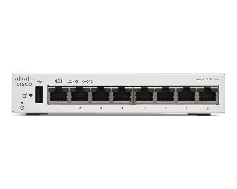 Cisco Catalyst C1200 Smart 8x1GbE 1 Port 12.95W PD Switch - (Löytötuote luokka 2)