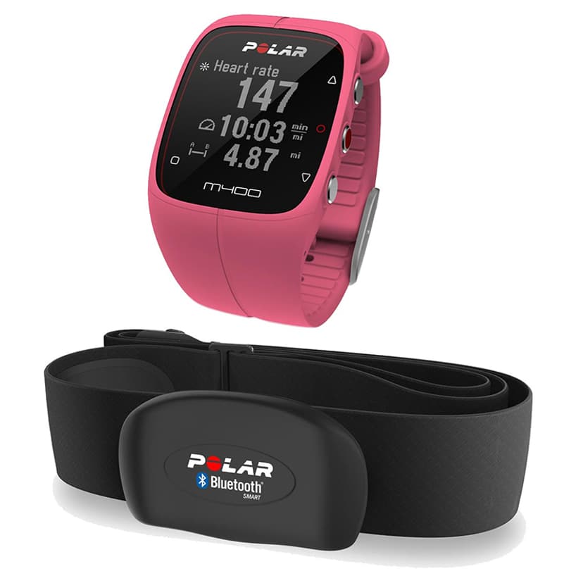 Polar M400 HRM Sports Watch Pink