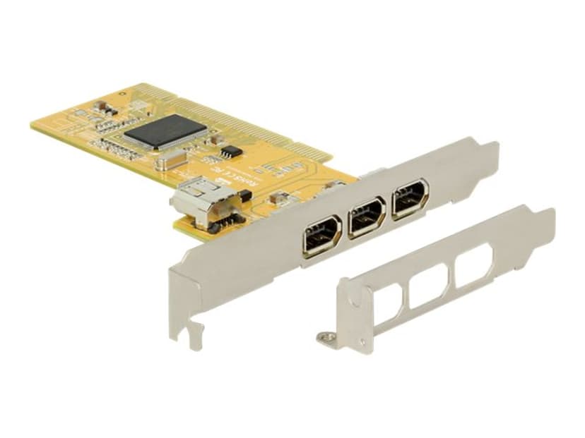 Delock PCI Card > 3 x external + 1 x internal FireWire A