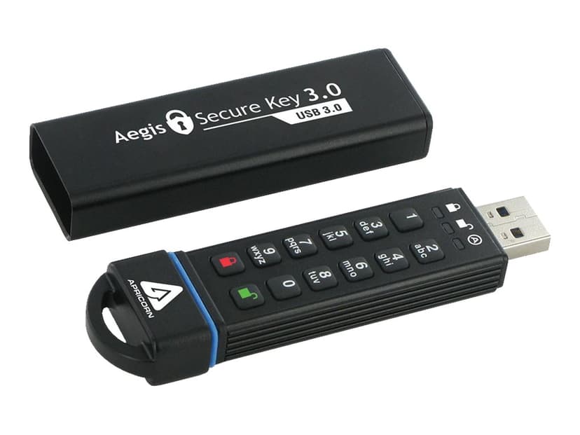 Apricorn Aegis Secure Key 3.0 240GB USB A-tyyppi Musta