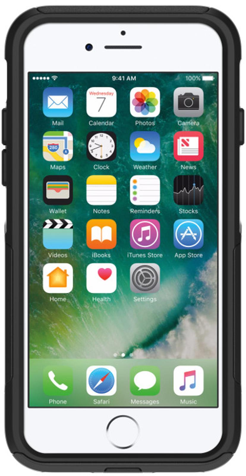 Otterbox Symmetry Series takakansi matkapuhelimelle iPhone 7, iPhone 8, iPhone SE (2020), iPhone SE (2022) Musta
