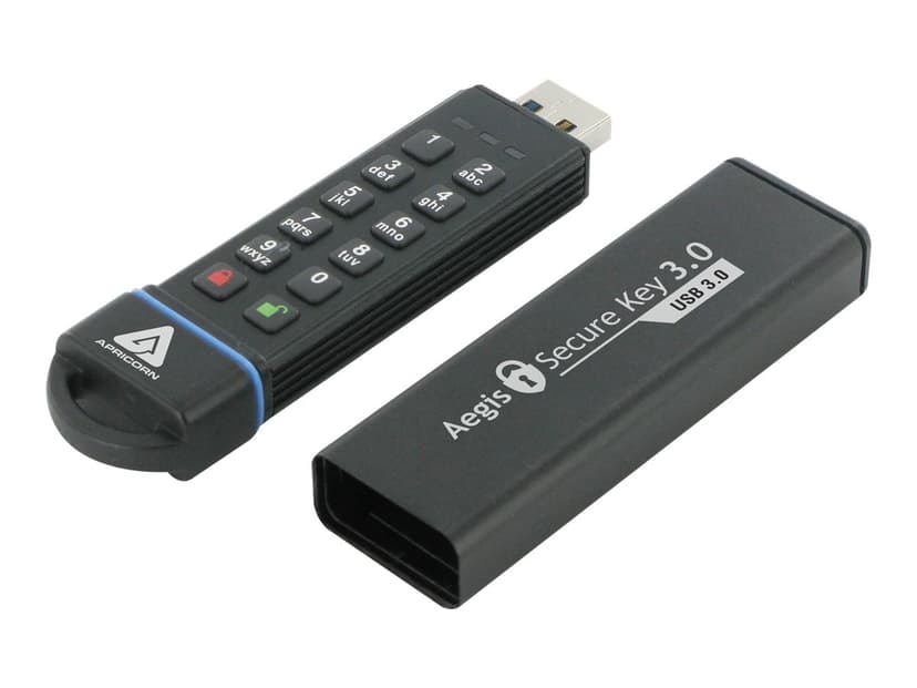 Apricorn Aegis Secure Key 3.0 240GB USB A-tyyppi Musta