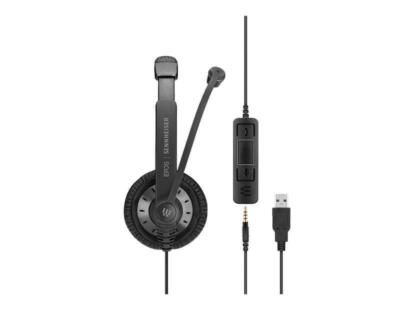EPOS IMPACT SC 45 USB MS Kuuloke + mikrofoni 3,5 mm jakkiliitin, USB-A Microsoft Teamsille Mono Musta