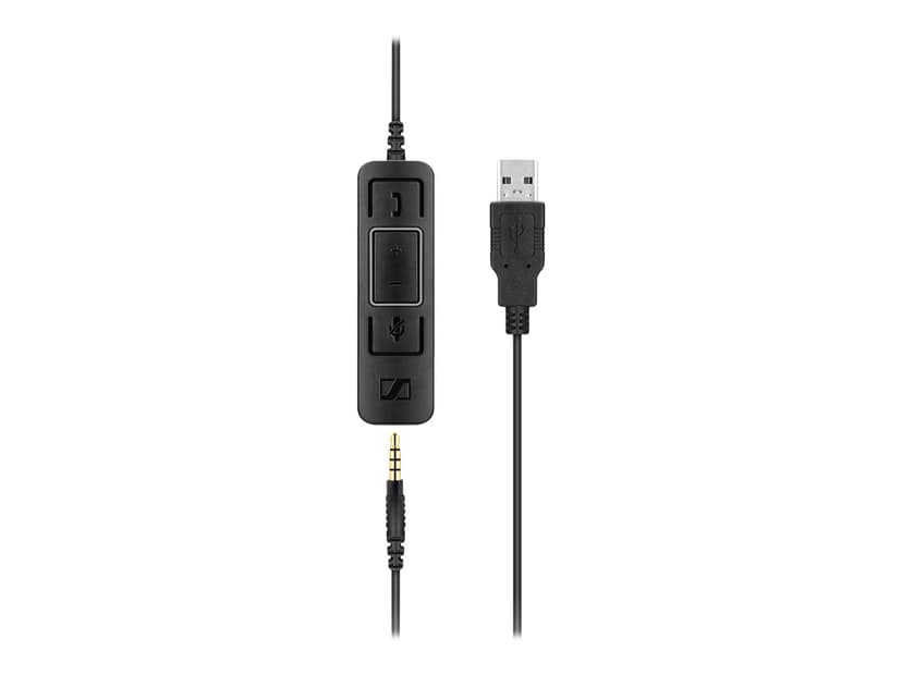 EPOS IMPACT SC 75 USB MS Kuuloke + mikrofoni 3,5 mm jakkiliitin, USB-A Microsoft Teamsille Stereo Musta