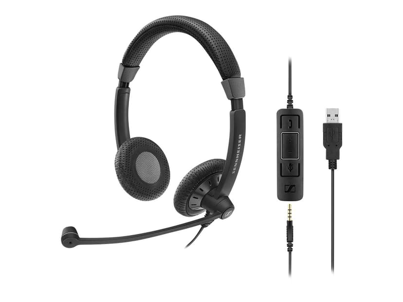 EPOS IMPACT SC 75 USB Headset MS Headset 3,5 mm kontakt, USB-A Microsoft-teams Stereo Svart